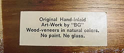 B and G label from reverse of above picture