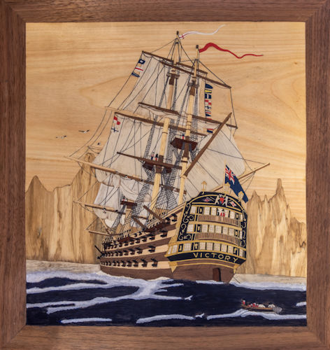 HMS Victory preparing to sail