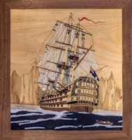 HMS Victory preparing ti sail