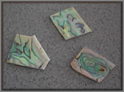 Three pieces of Mother of Pearl blank