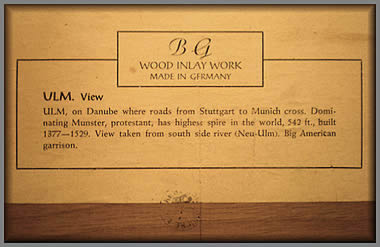 Label from Ulm picture