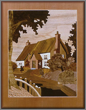 Country Lane with Cottage