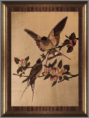 Swallows and Apple Blossom