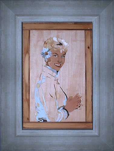 Doris Day portrait in a frame